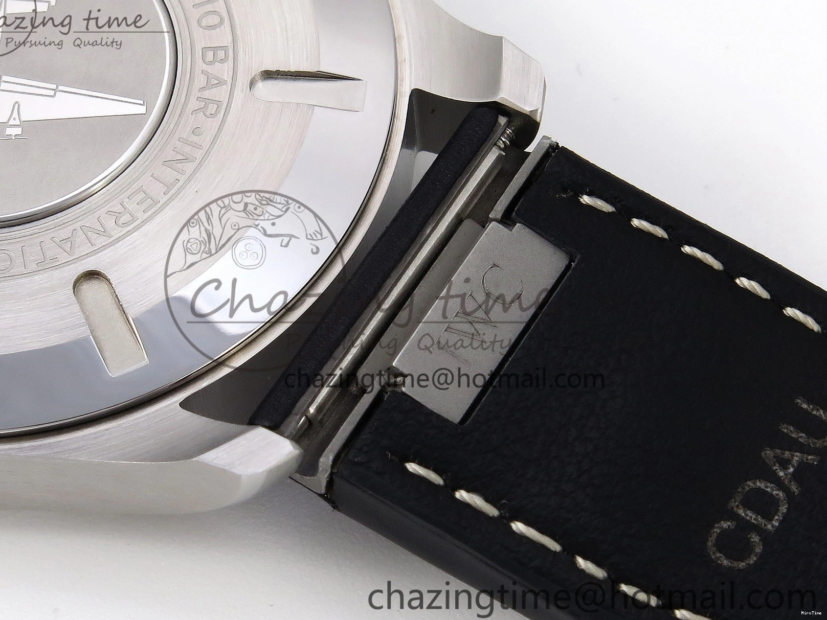 MIROTIME 0226 Pilot Mark XX IW328203 ZF 1:1 Best Edition Blue Dial on Dark Blue Leather Strap A Snug 7024